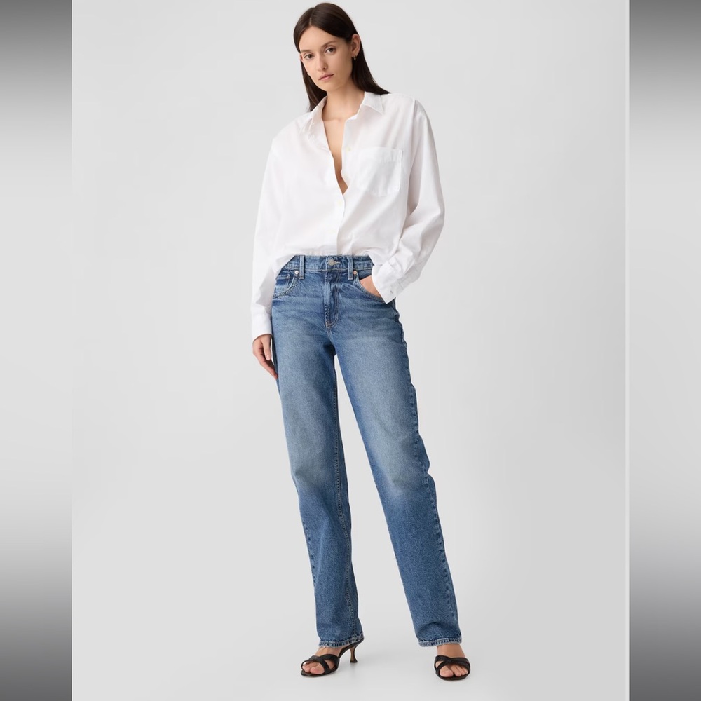 Gap midrise 90s loose jeans size 29